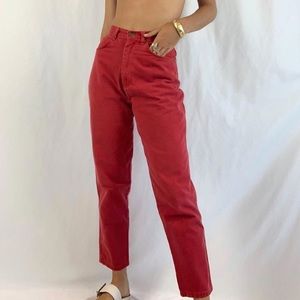 Vintage Red Jeans